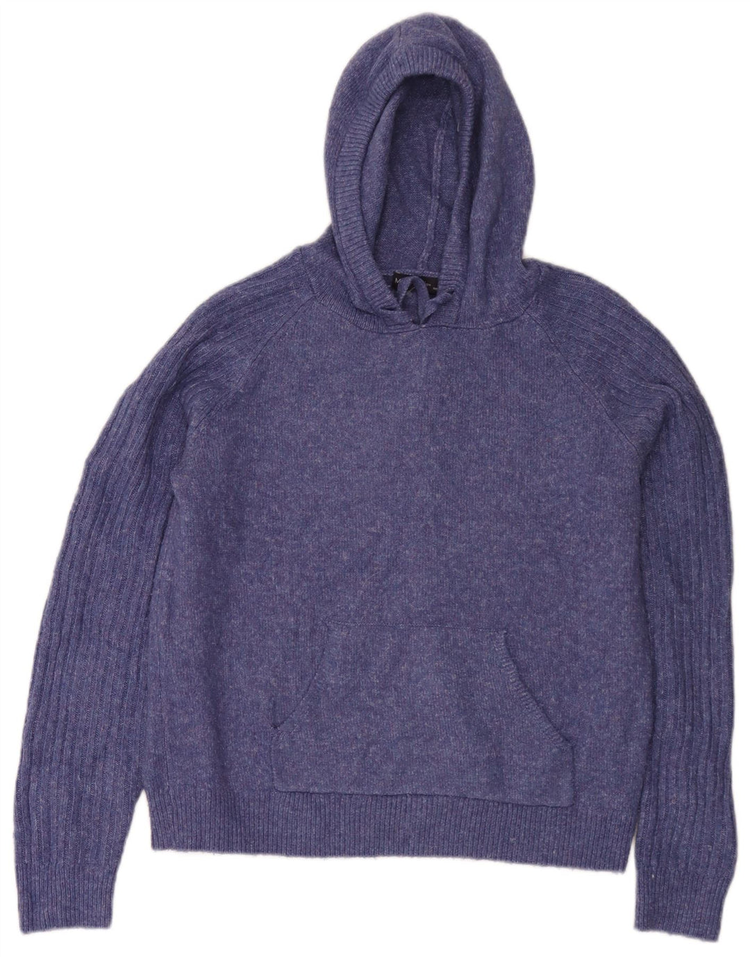 Marks & Spencer Pull à capuche pour femme UK 14 Bleu moyen moucheté