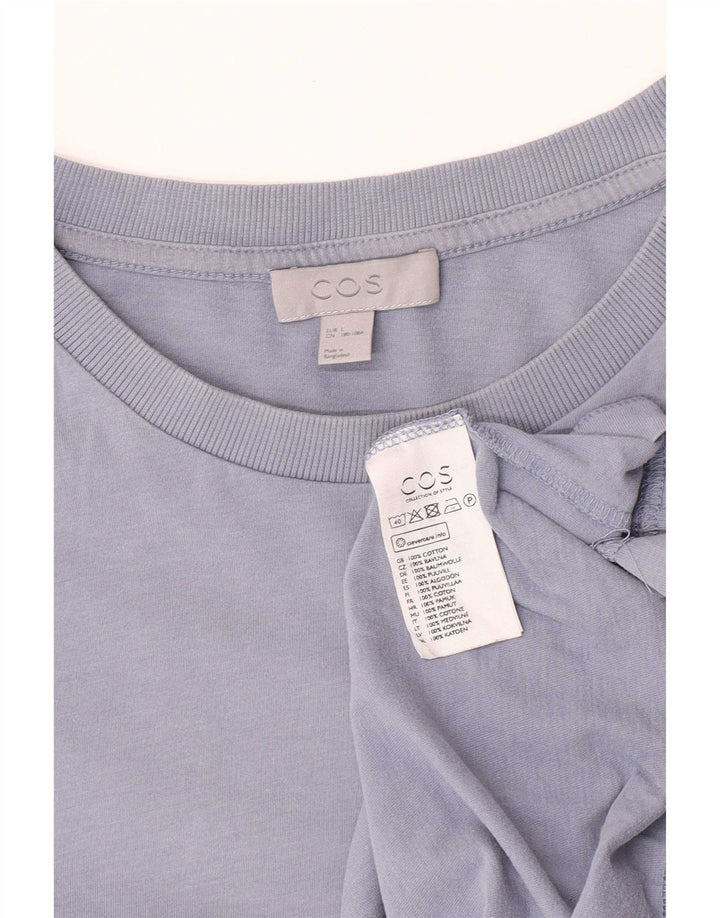 Cos T-Shirt Homme Haut Grand Bleu Coton