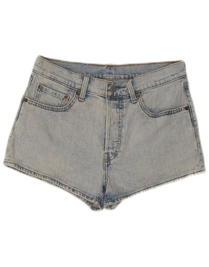 Levi's Short en Jean 501 Femme W27 Petit Bleu Coton