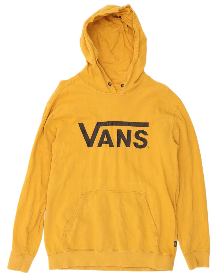 Vans Pull à capuche graphique pour hommes, grand coton jaune