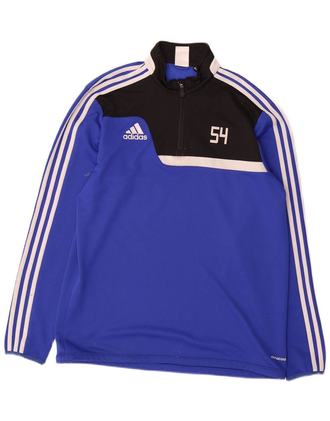 ADIDAS Haut de survêtement Climacool pour hommes, grand, bleu, colour block