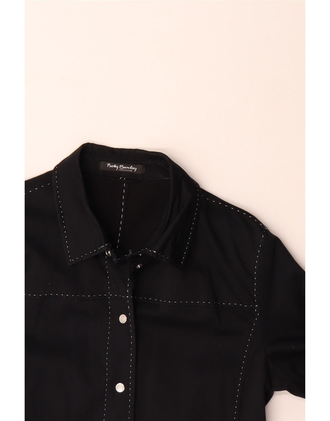 Betty Barclay Veste Bomber Femme UK 14 Coton Noir Moyen