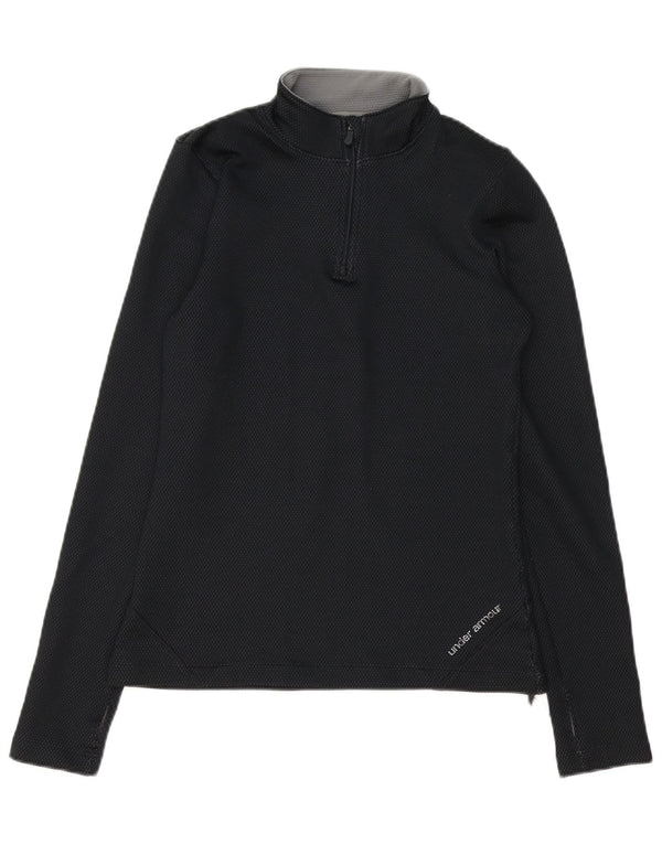 Under Armour Haut de survêtement à col zippé pour homme, petit, noir