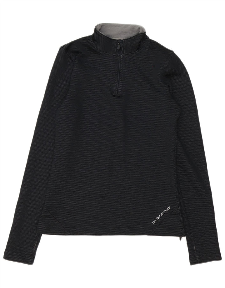 Under Armour Haut de survêtement à col zippé pour homme, petit, noir