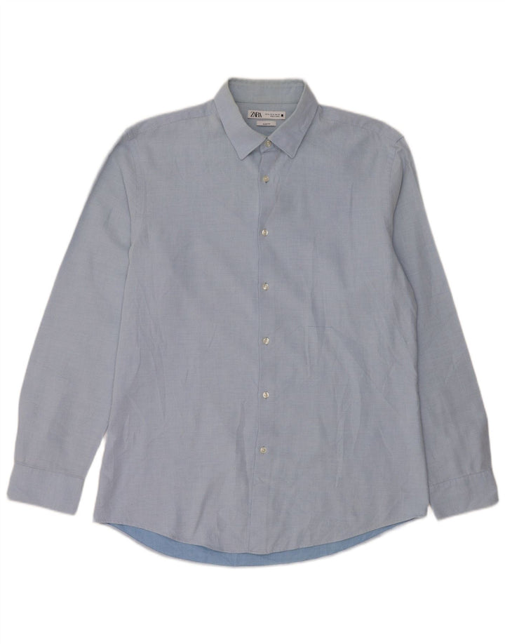 Zara Chemise Slim Fit XL Bleu Homme