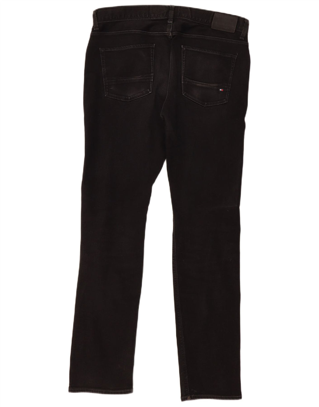 TOMMY HILFIGER Jean Droit Denton Homme W34 L34 Noir Coton