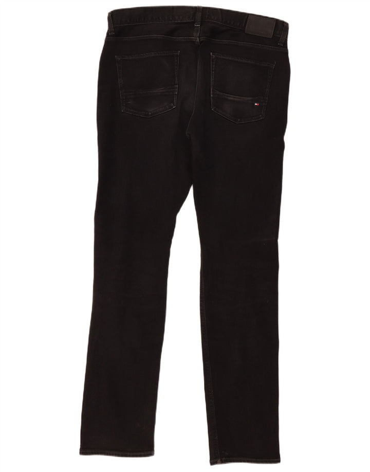 TOMMY HILFIGER Jean Droit Denton Homme W34 L34 Noir Coton