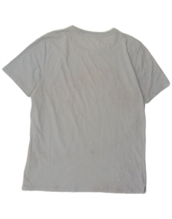Fat Face T-Shirt Graphique Homme Grand Bleu Coton