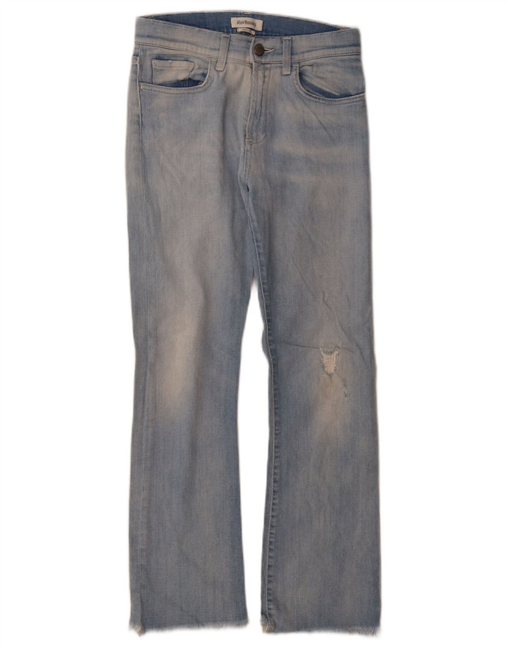 Roy Rogers Jean bootcut vieilli pour femme W25 L28 en coton bleu
