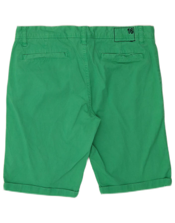 Sun68 Short Chino Garçon 15-16 ans W32 Vert Coton