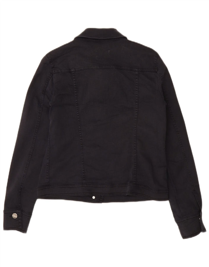 MARELLA Veste en jean pour femme UK 10 Small Bleu marine