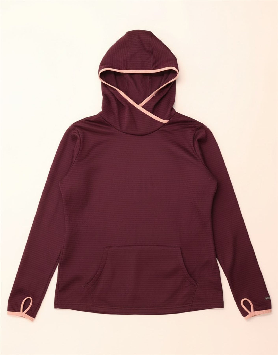Columbia Pull à capuche pour femme UK 46 Large Marron Rayé Polyester