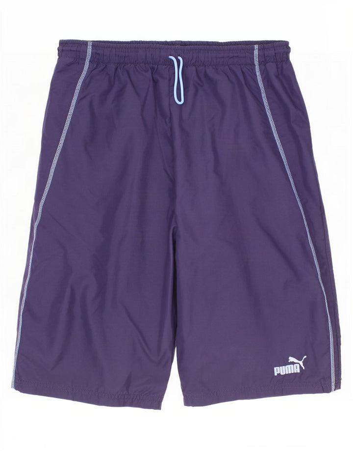 Puma Short de Sport Garçon 13-14 Ans Bleu Marine