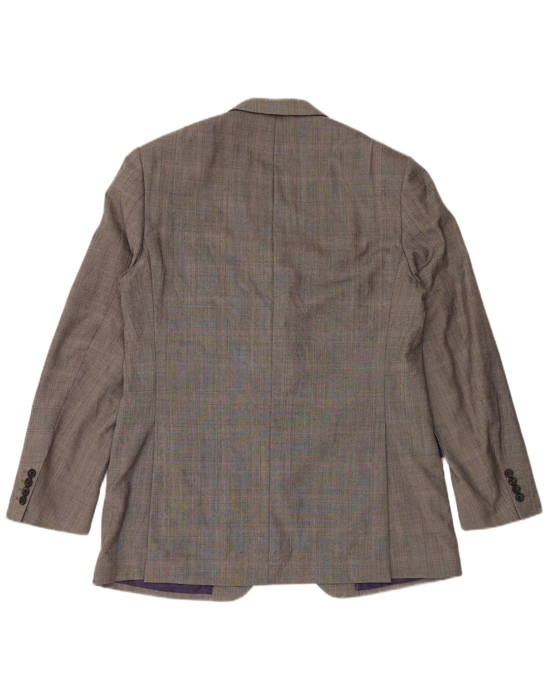 Marks & Spencer Veste blazer à 2 boutons pour homme UK 42 en laine à carreaux gris