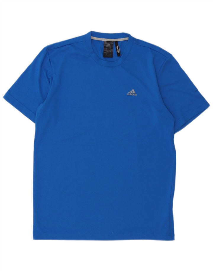Adidas Hommes Climalite T-Shirt Haut Petit Bleu Polyester