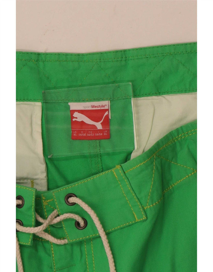 Puma Short de Bain Graphic Homme Vert XL