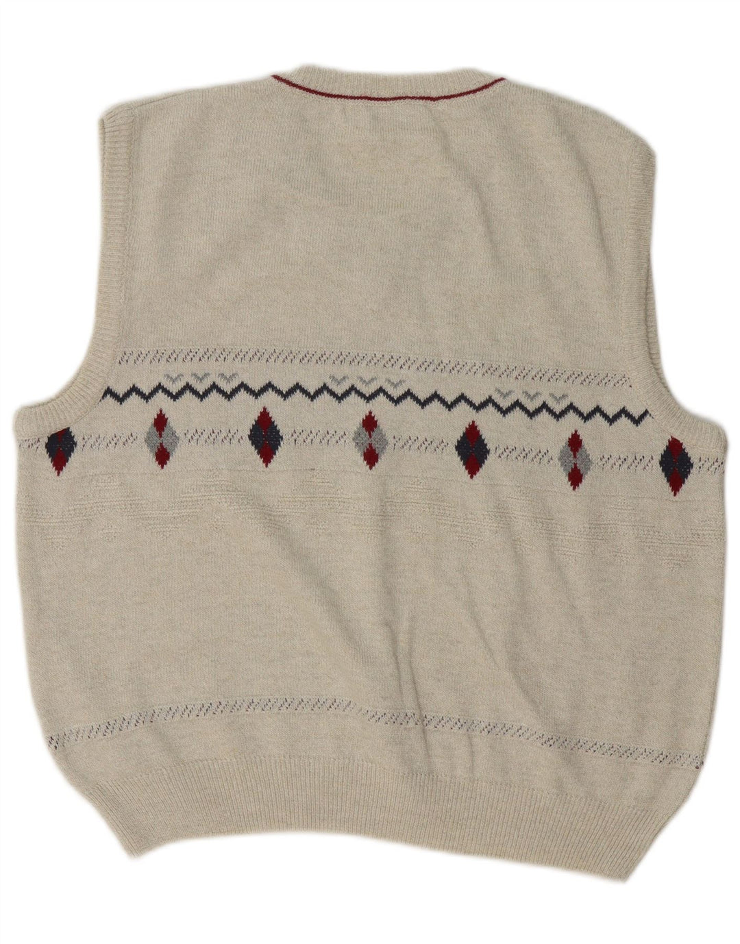 Canda Débardeur Homme Grand Beige Argyle/Diamant Coton