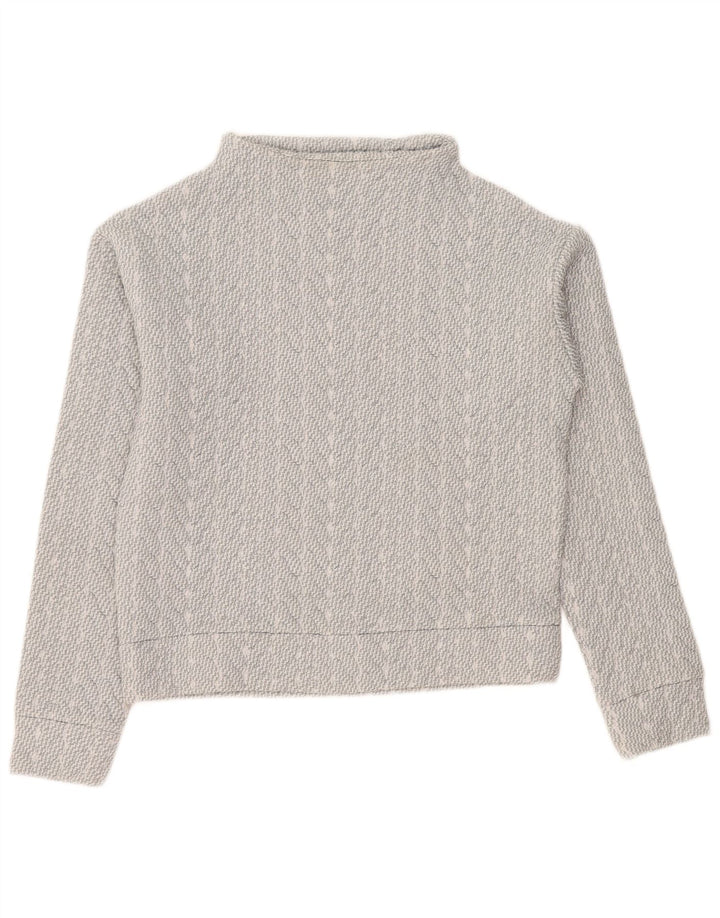 Gap Sweat-shirt surdimensionné pour femme UK 6 XS Gris rayé Polyester