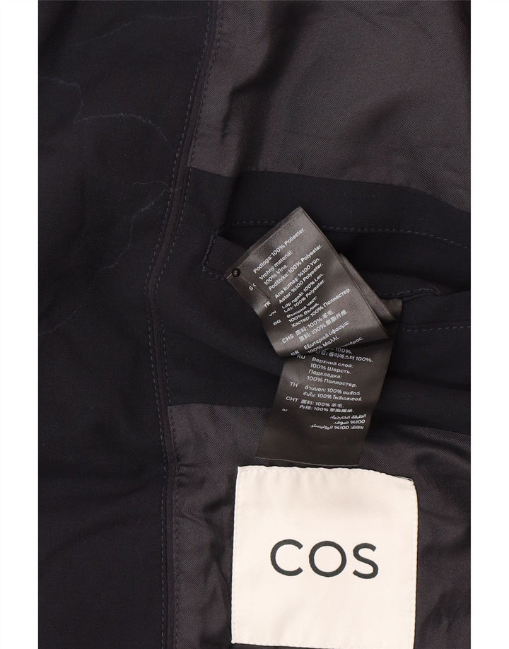 Cos Veste Blazer 2 Boutons Homme EU 46 Petite Laine Bleu Marine