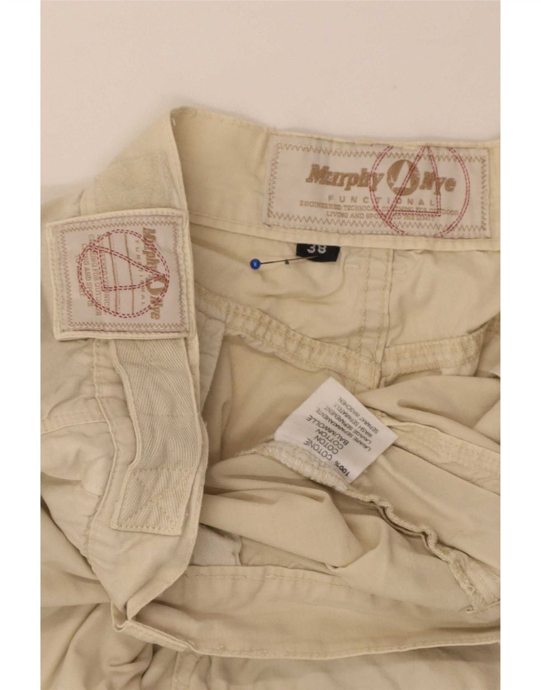 Murphy & Nye Short Cargo Homme W38 XL Coton Beige