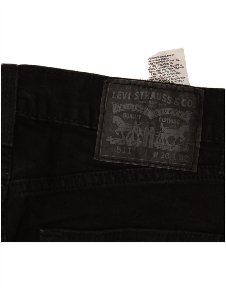 Levi's Jean Slim 511 Homme W30 L32 Noir Coton