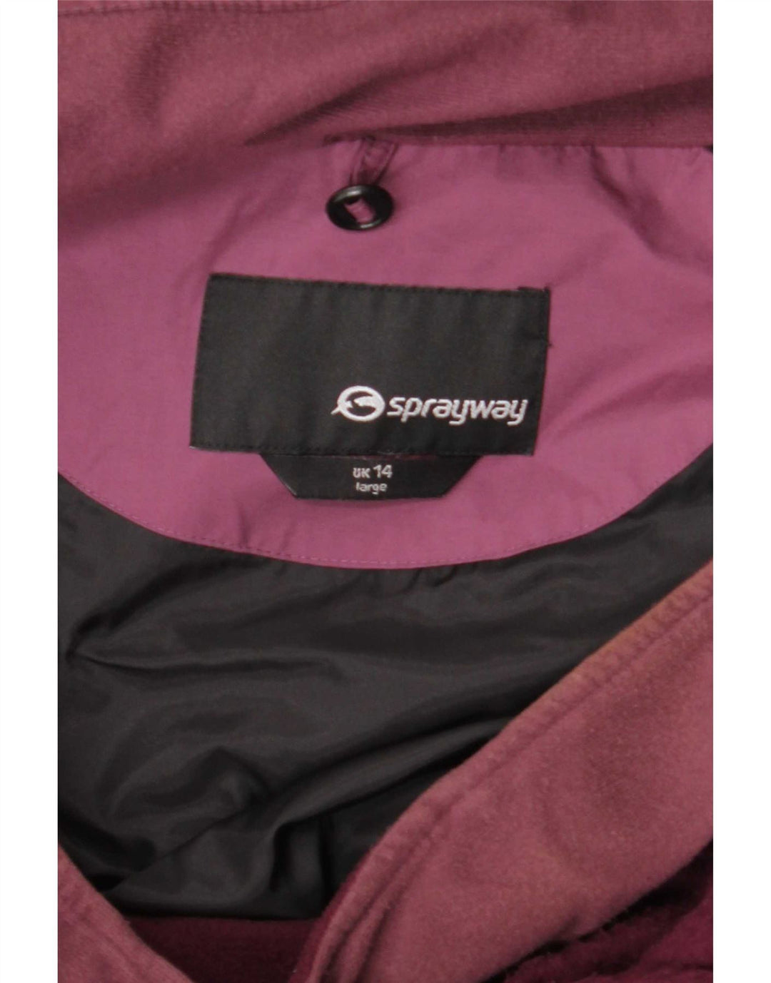 Sprayway Veste coupe-vent à capuche pour femme UK 14 Large Marron Polyester