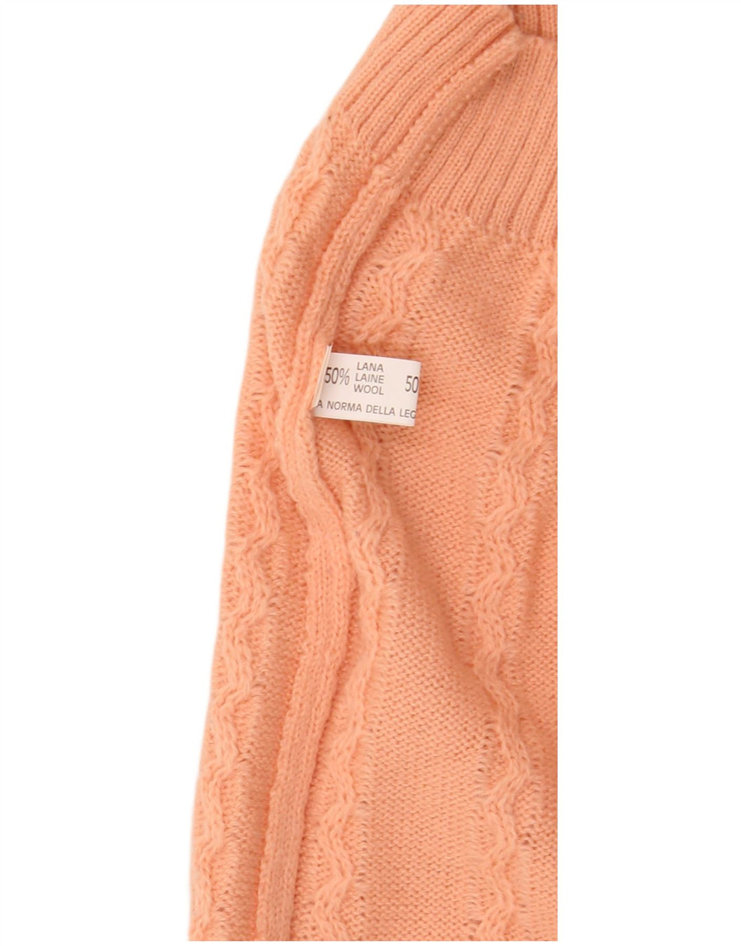 vintage Womens Crew Neck Jumper Sweater UK 16 Grande laine rose