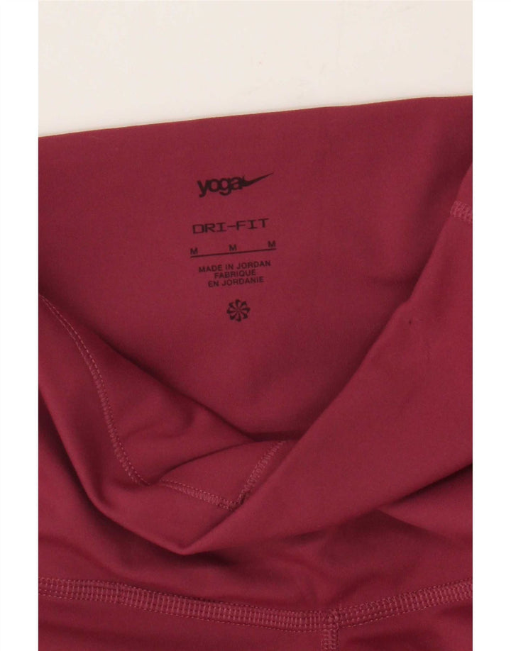 Nike Leggings de yoga pour femme UK 12 Bordeaux moyen