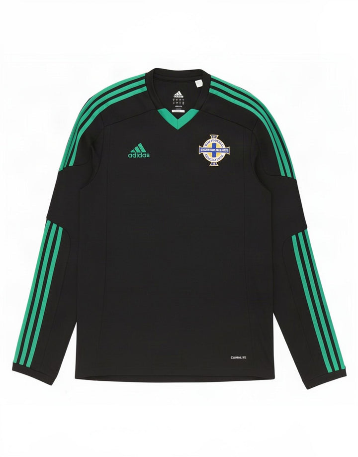 Adidas Haut de football irlandais à manches longues pour homme Noir moyen Polyester