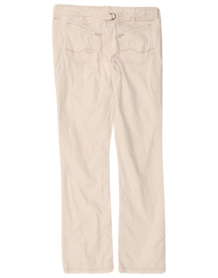 FAT FACE Jean droit taille basse pour femme UK 12 Medium W32 L31 Blanc