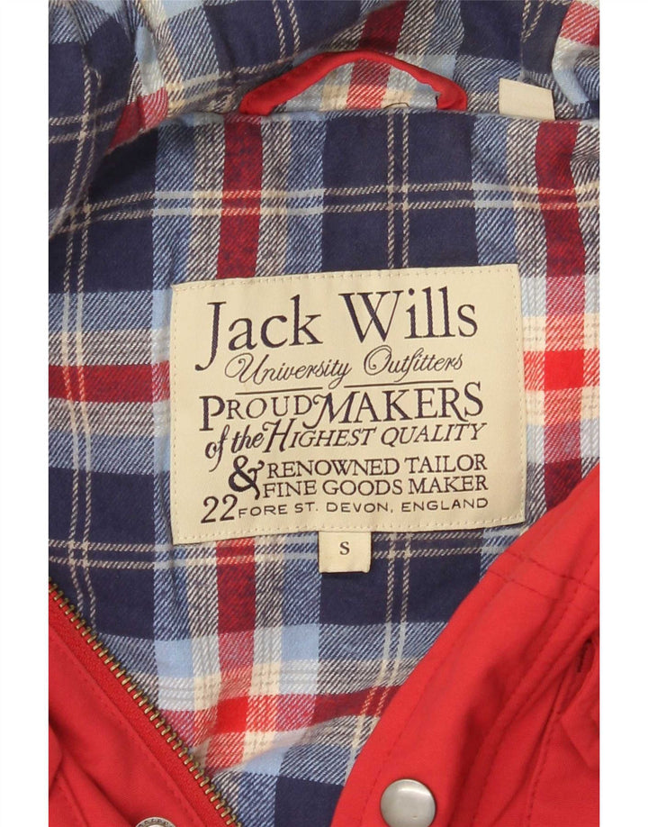 Jack Wills Gilet utilitaire à capuche pour homme UK 36 Petit Rouge