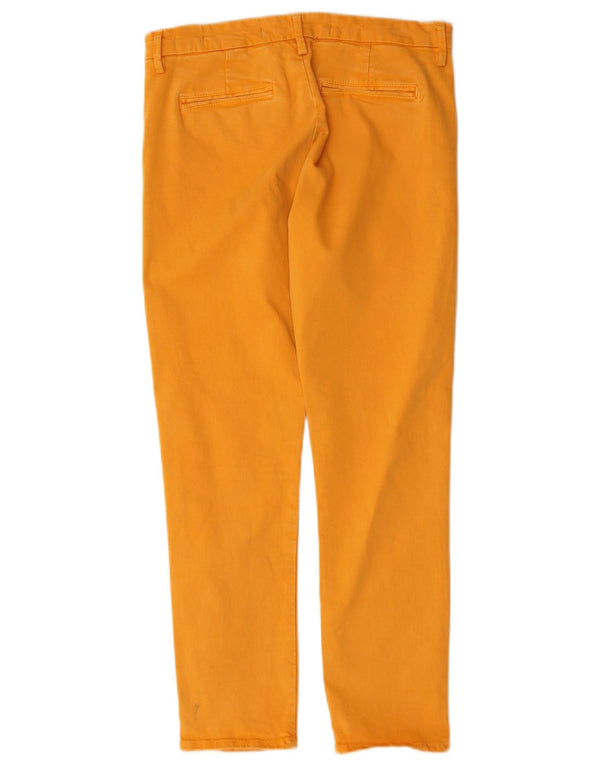 Zara Pantalon Chino Slim Femme EU 36 XS W26 Jaune