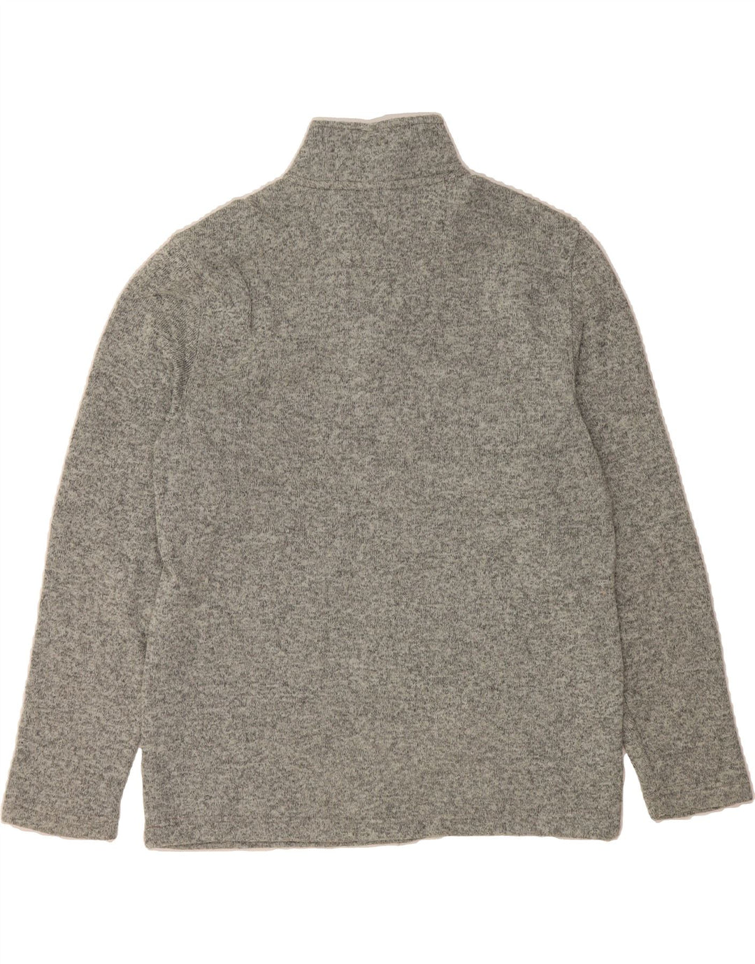 IZOD Mens Zip Neck Sweatshirt Jumper Medium Grey Polyester Vintage Izod and Second-Hand Izod from Messina Hembry 