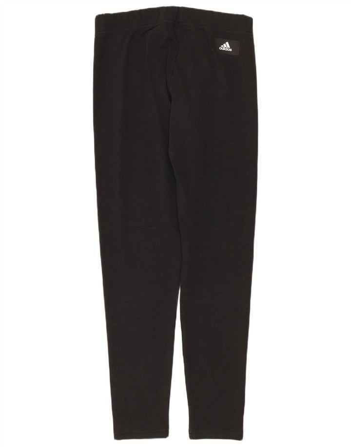 Adidas Leggings graphiques pour femmes UK 12/14 coton noir moyen