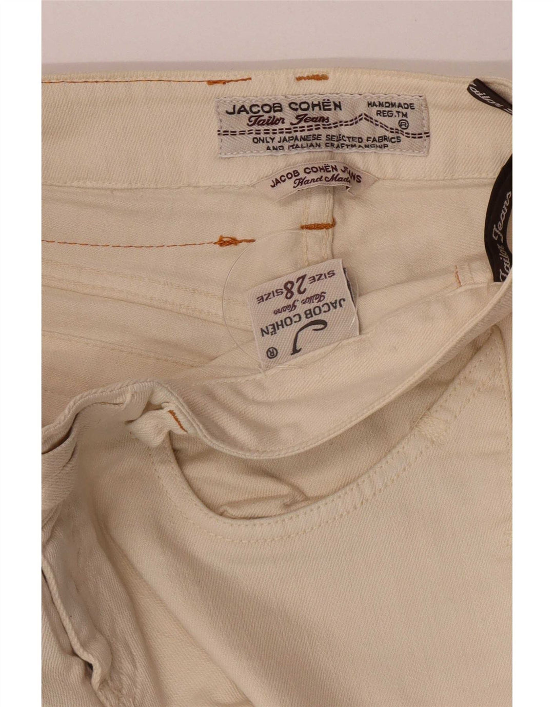 Jacob Cohen Jean Slim Femme W28 L30 Coton Beige