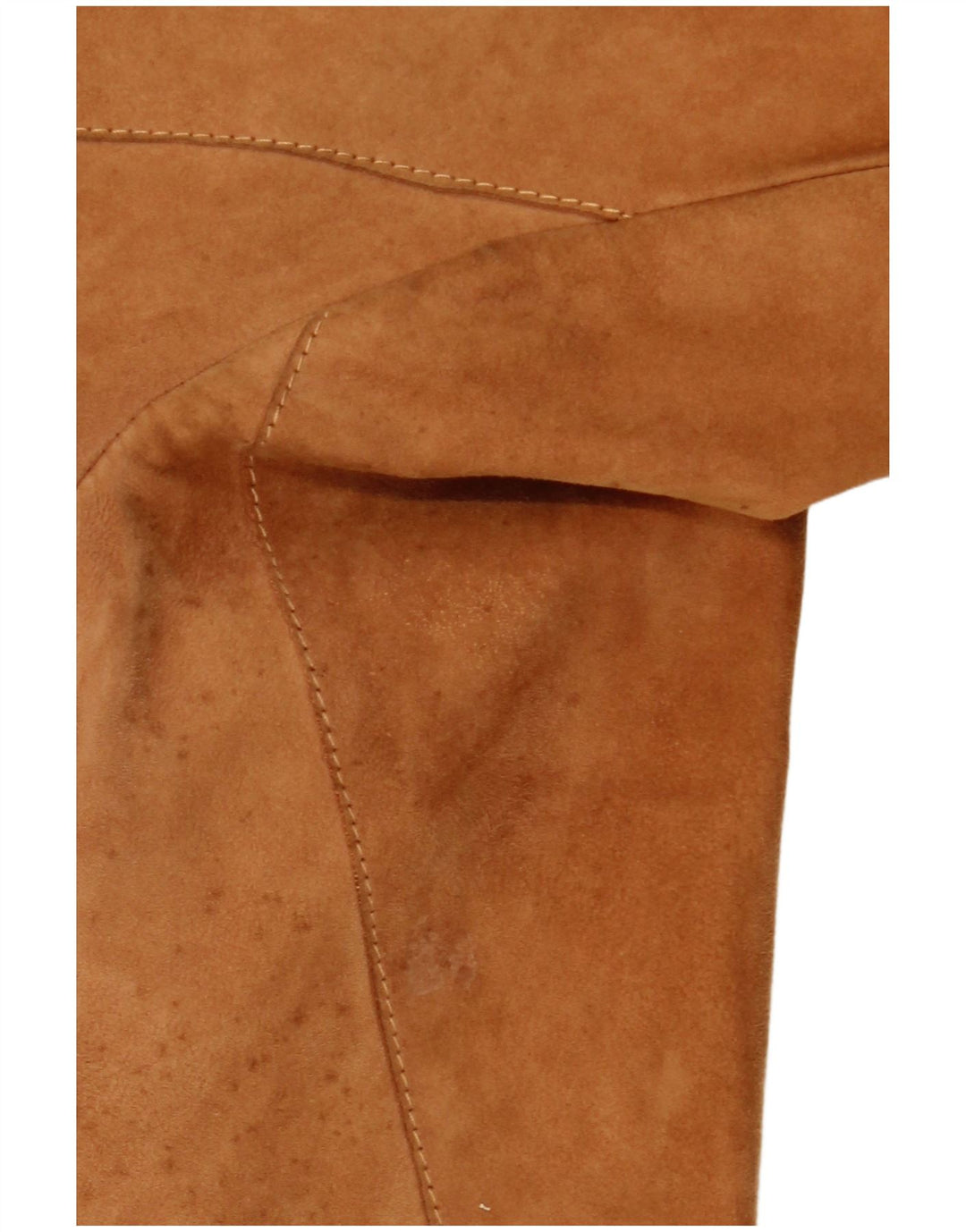 VINTAGE Veste blazer en daim à 3 boutons pour femme IT 42 Marron moyen