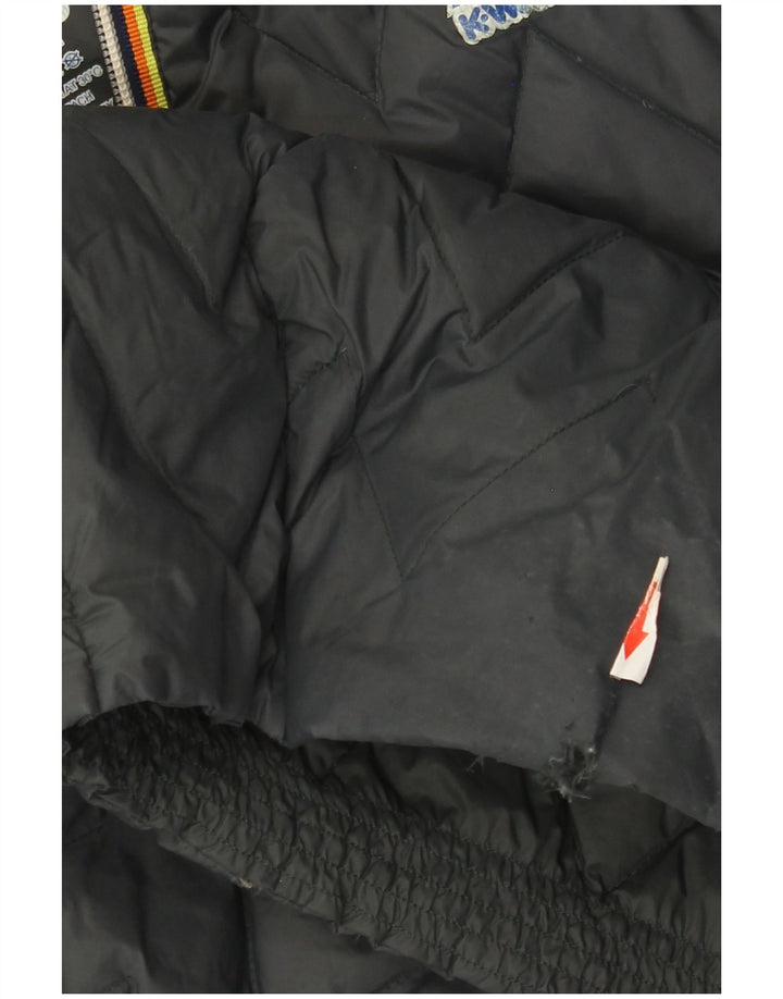 K-Way Veste matelassée à capuche pour homme UK 40 Large Gris Polyamide
