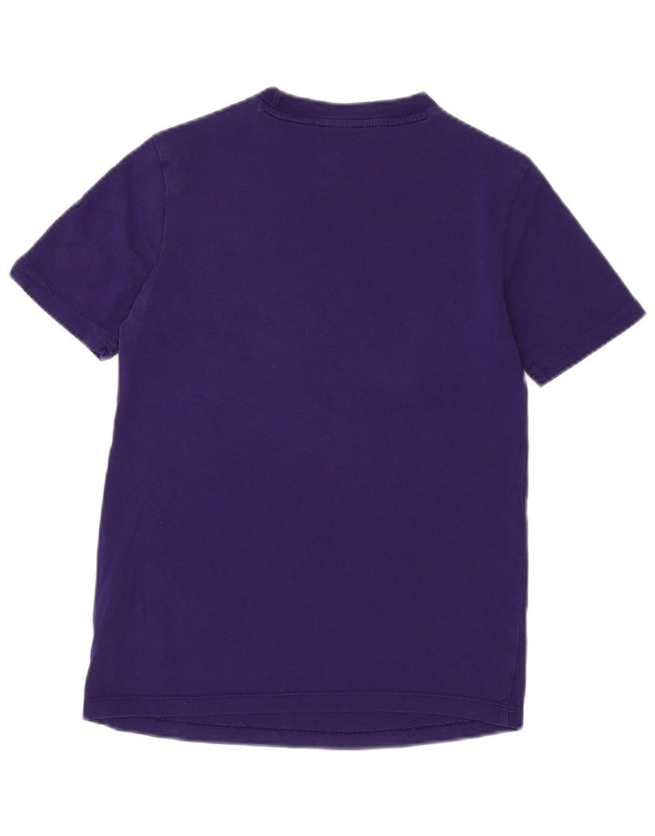 ADIDAS T-shirt graphique pour femme UK 4 XS Violet Coton