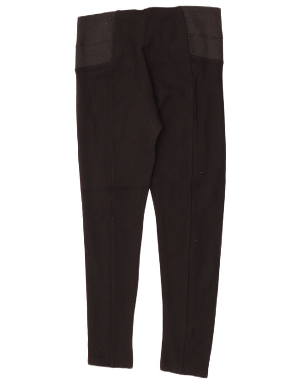 Zara Femme Leggings Large Noir Colorblock Viscose