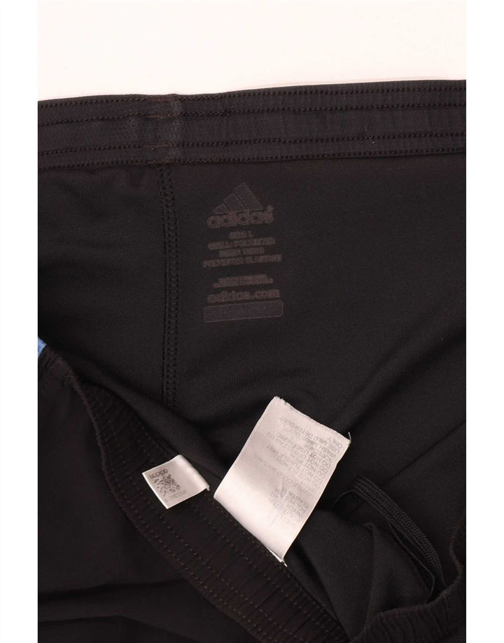 Adidas Short de sport pour homme Large Noir Colorblock Polyester