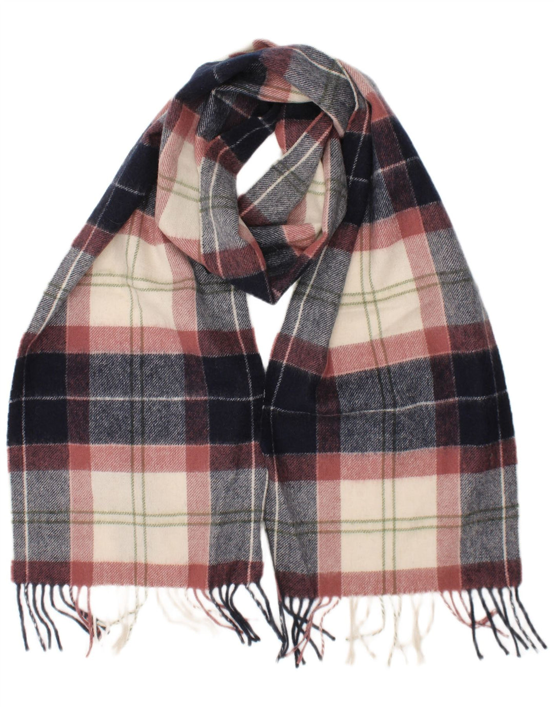 Barbour Écharpe rectangulaire pour homme Taille unique en laine à carreaux multicolore classique