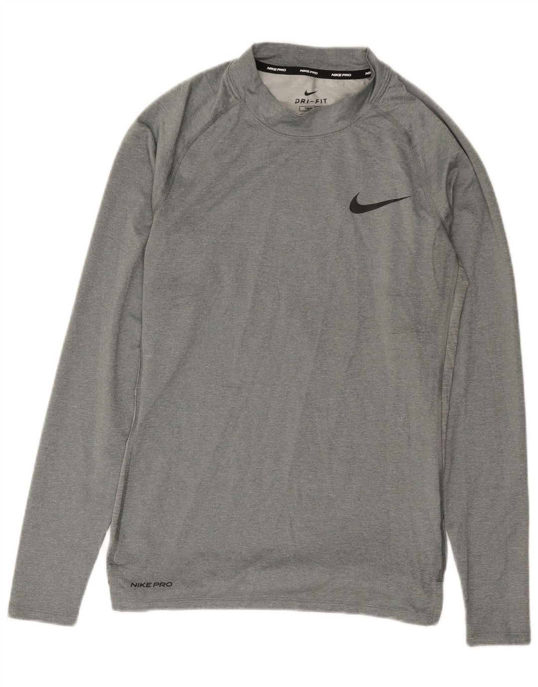 Nike Haut Dri Fit à manches longues pour homme Gris moyen Polyester