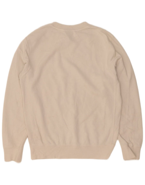 Nike Mens Loose Fit Sweatshirt Jumper XS Blanc Coton