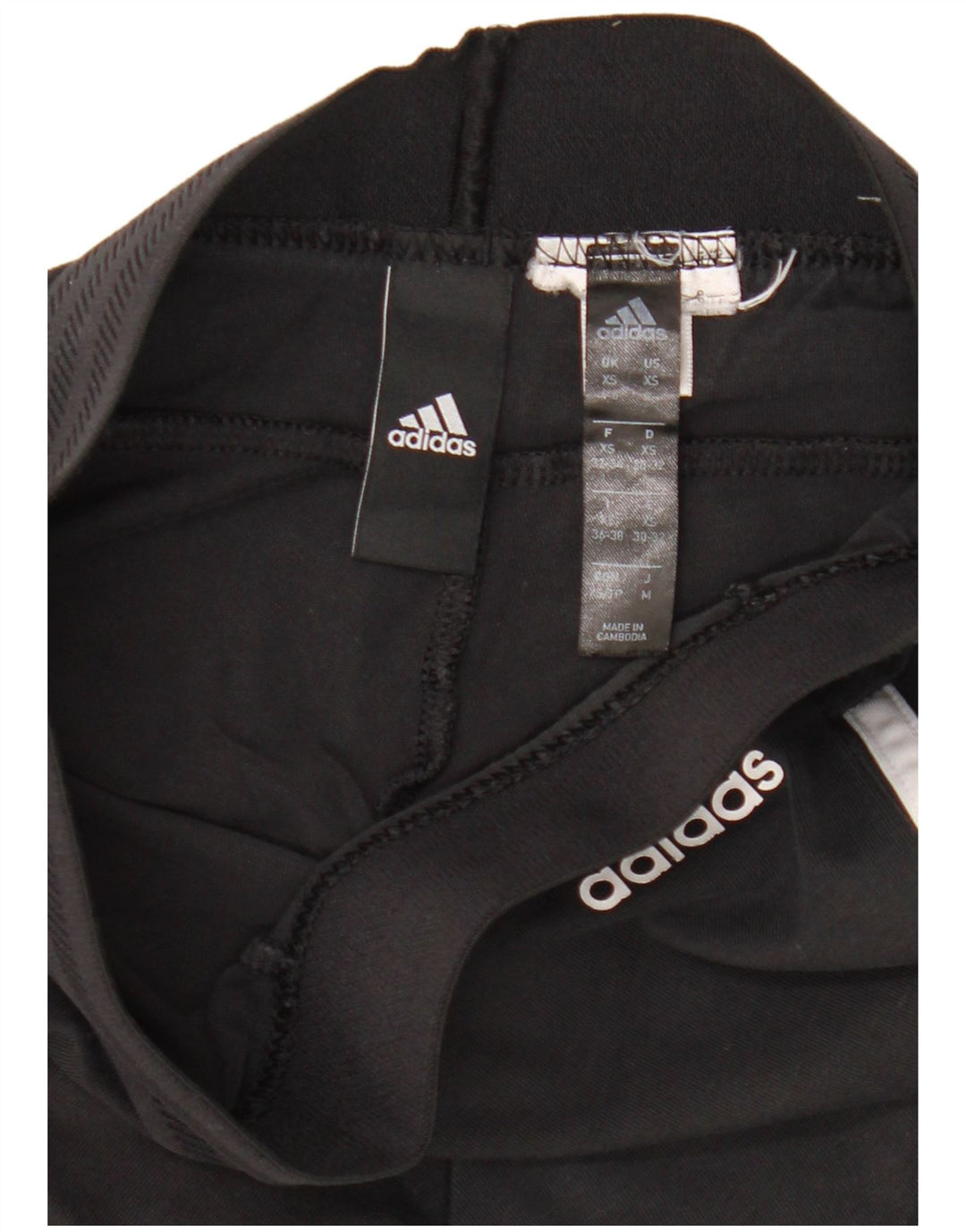 Adidas Leggings Femme UK 4/6 XS Noir