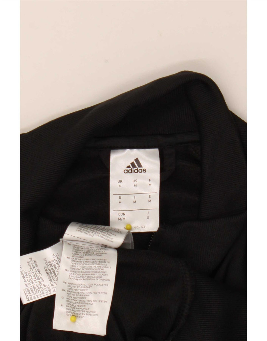 Adidas Veste de survêtement pour homme Noir moyen Polyester colour block