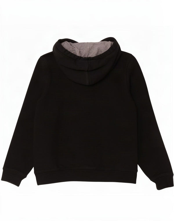 Napapijri Pull à capuche graphique pour homme Large Noir Coton