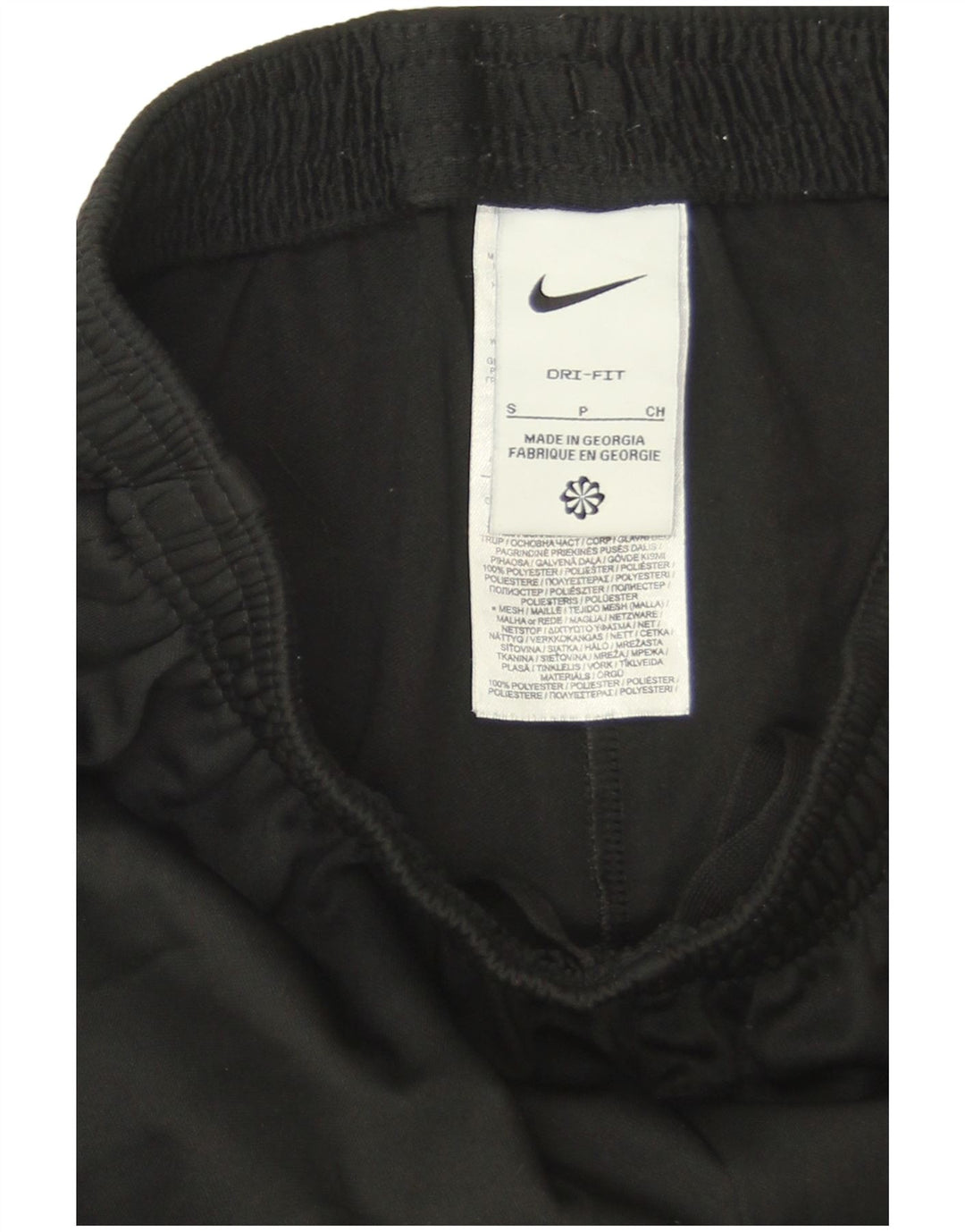 Nike Pantalon de survêtement Dri Fit pour homme Taille S en polyester color block noir