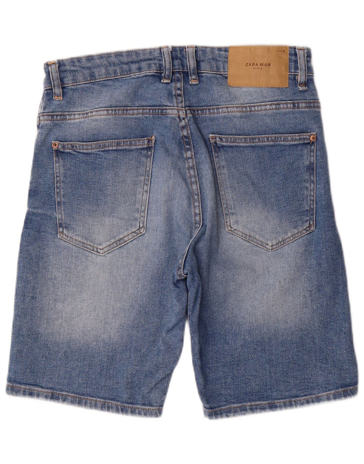 Zara Short en jean pour homme EU 40 Medium W31 Bleu Coton