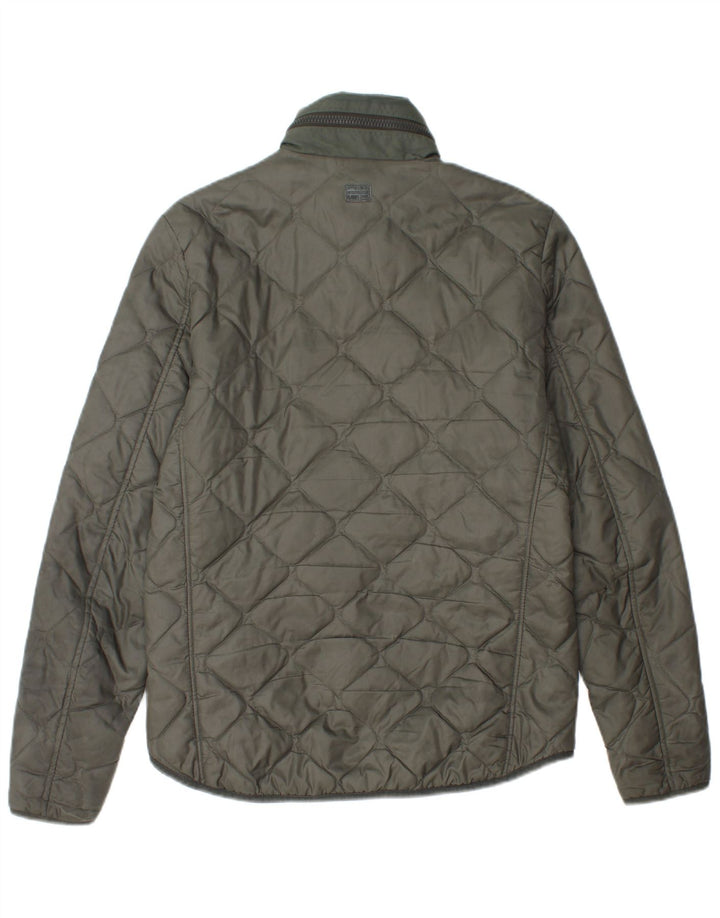 G-Star Veste matelassée à capuche pour homme UK 36 Small Kaki Polyamide