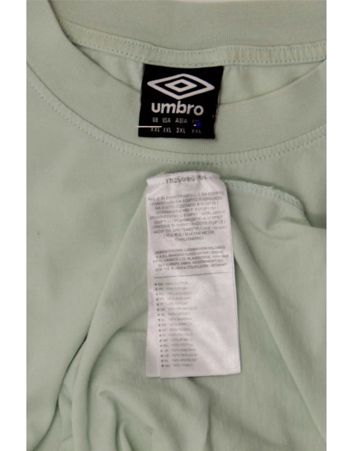 Umbro T-Shirt Homme Top 2XL Vert Coton